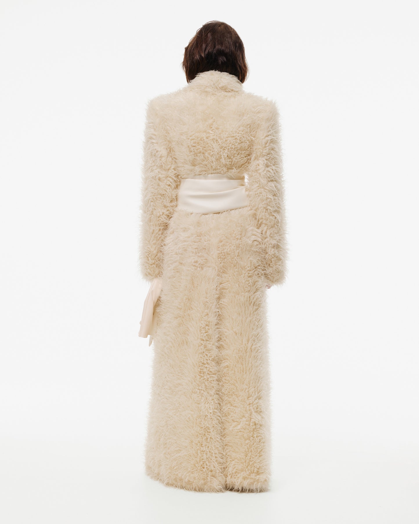PLUSH FUR MAXI COAT