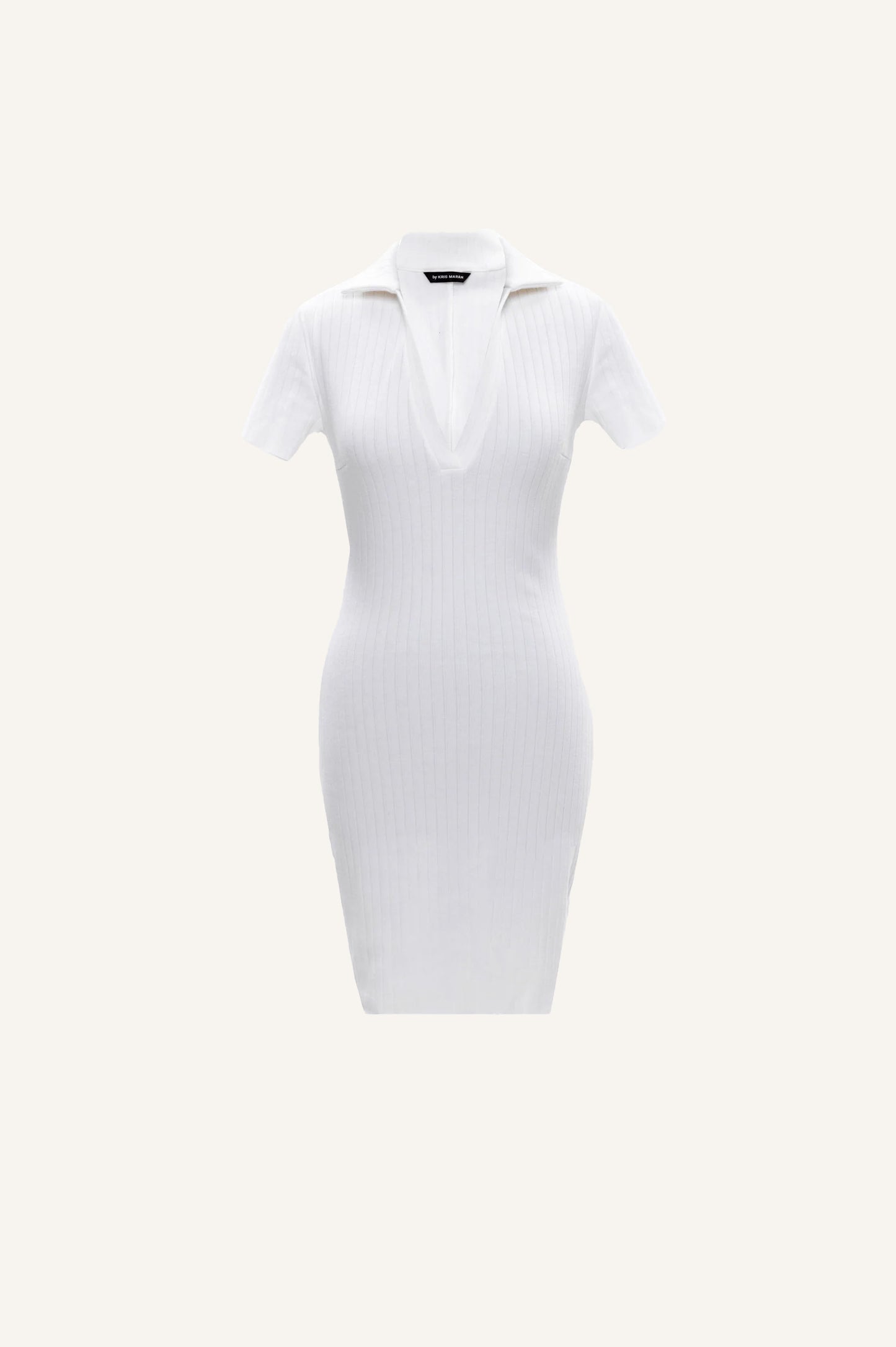 COLLAR KNITTED DRESS