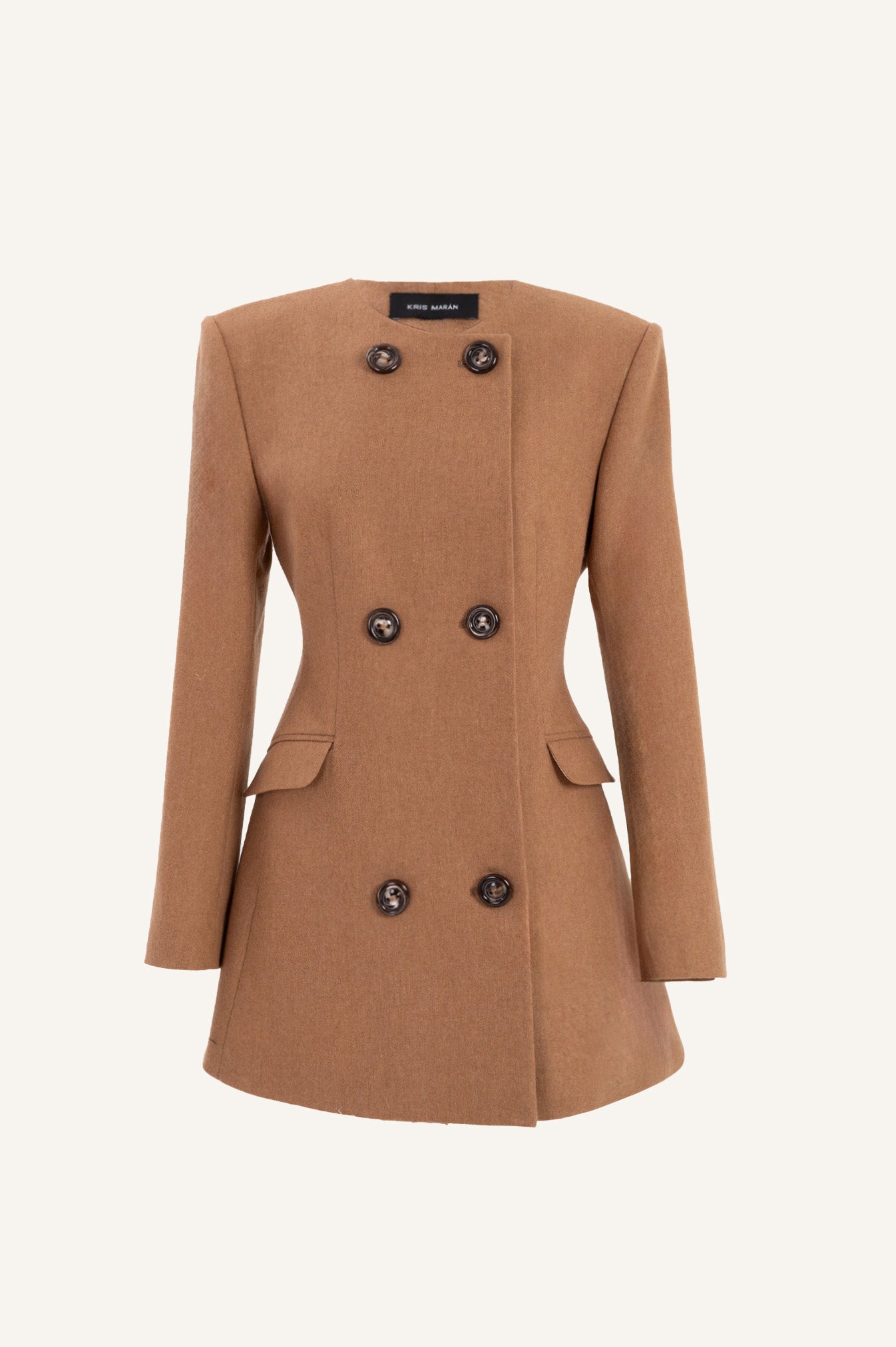 DOUBLE -BREASTED MAXI BLAZER