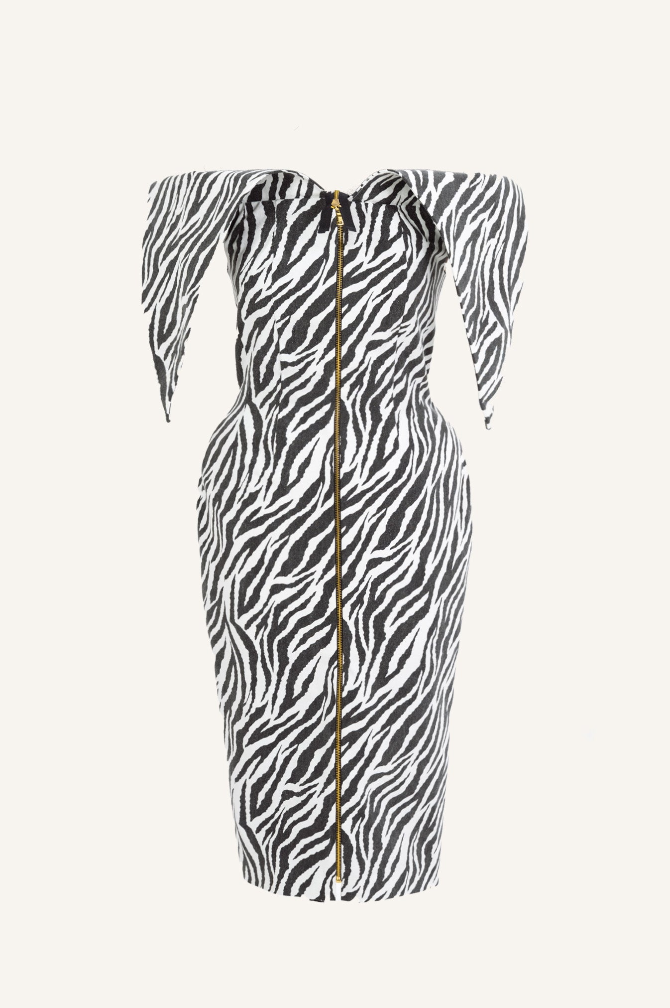 'ENVELOPE' ZEBRA DRESS