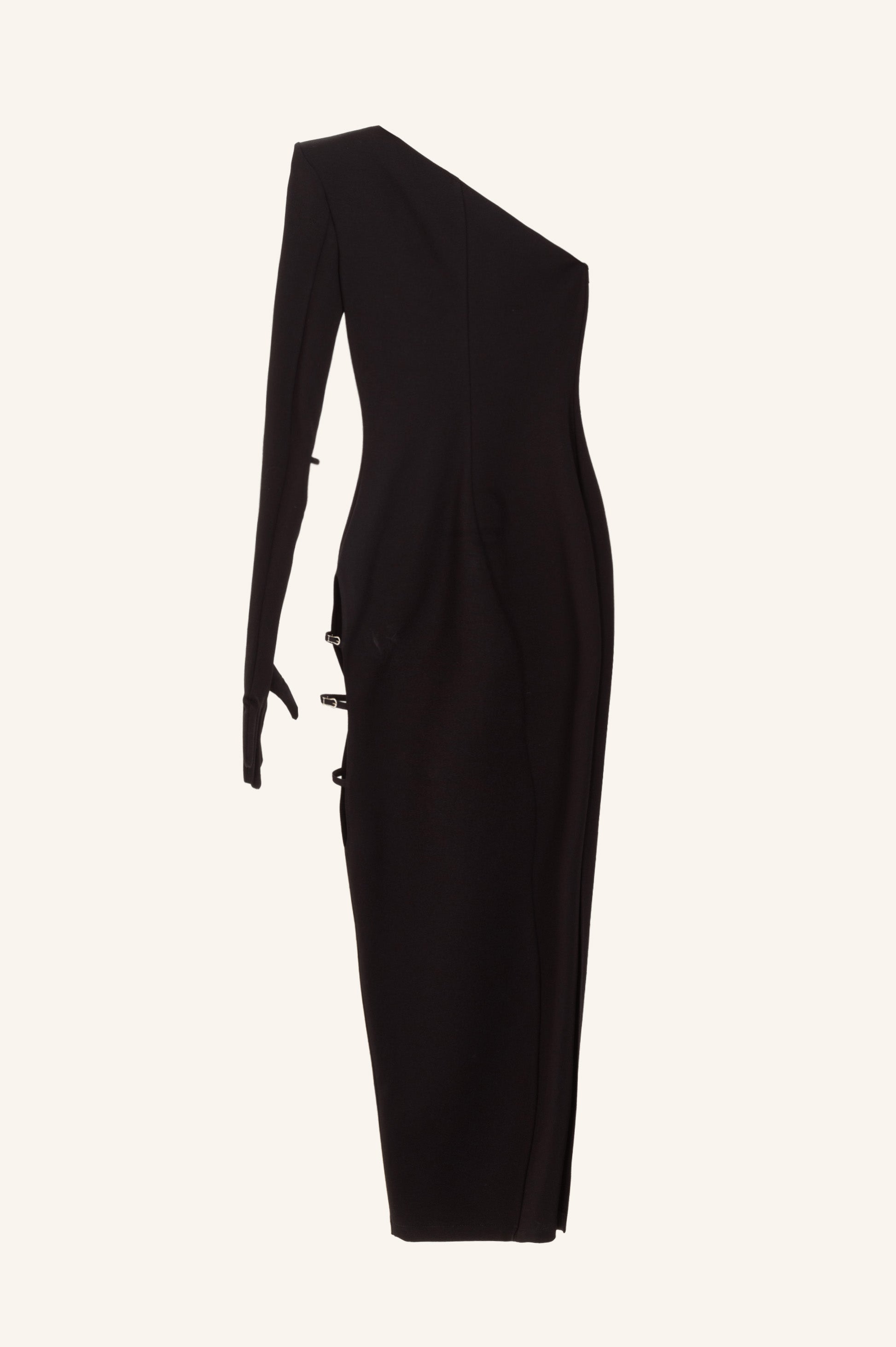 ONE GLOVE DRESS WITH CUTOUTS AND DETAILS – KRIS MARÁN