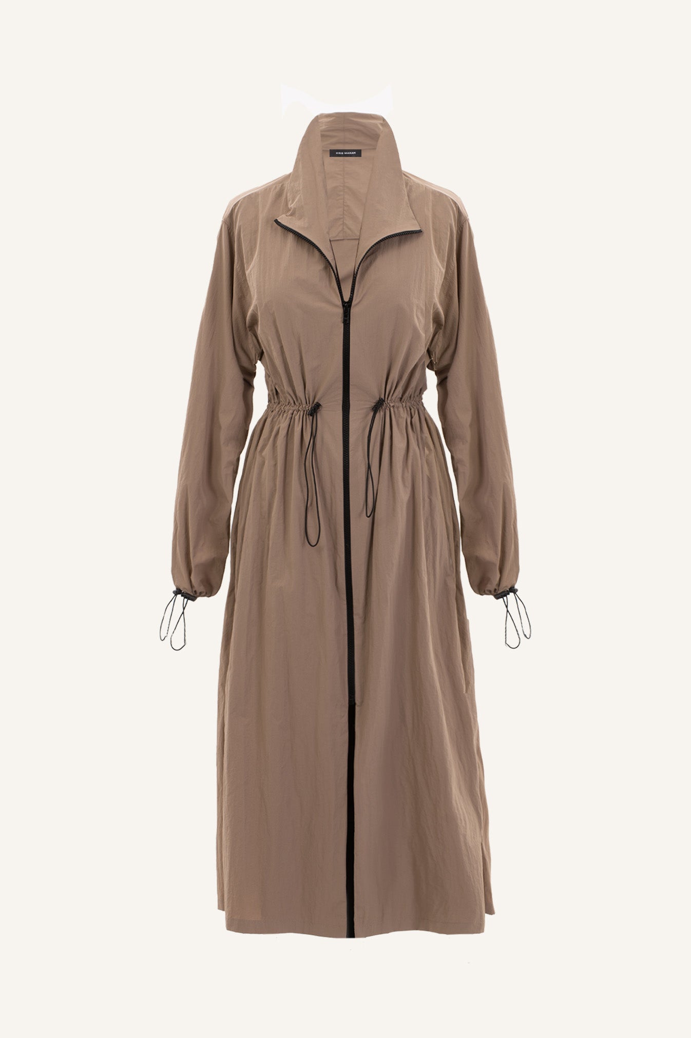 RAINCOAT WITH CONTRAST ZIPPER