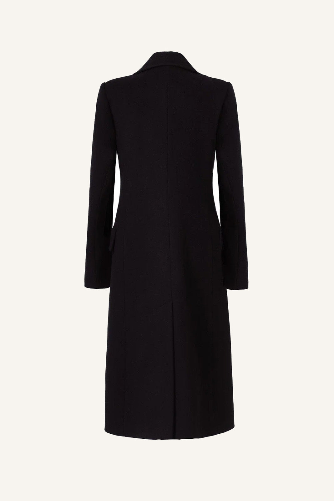 STRAIGHT CUT WOOL COAT