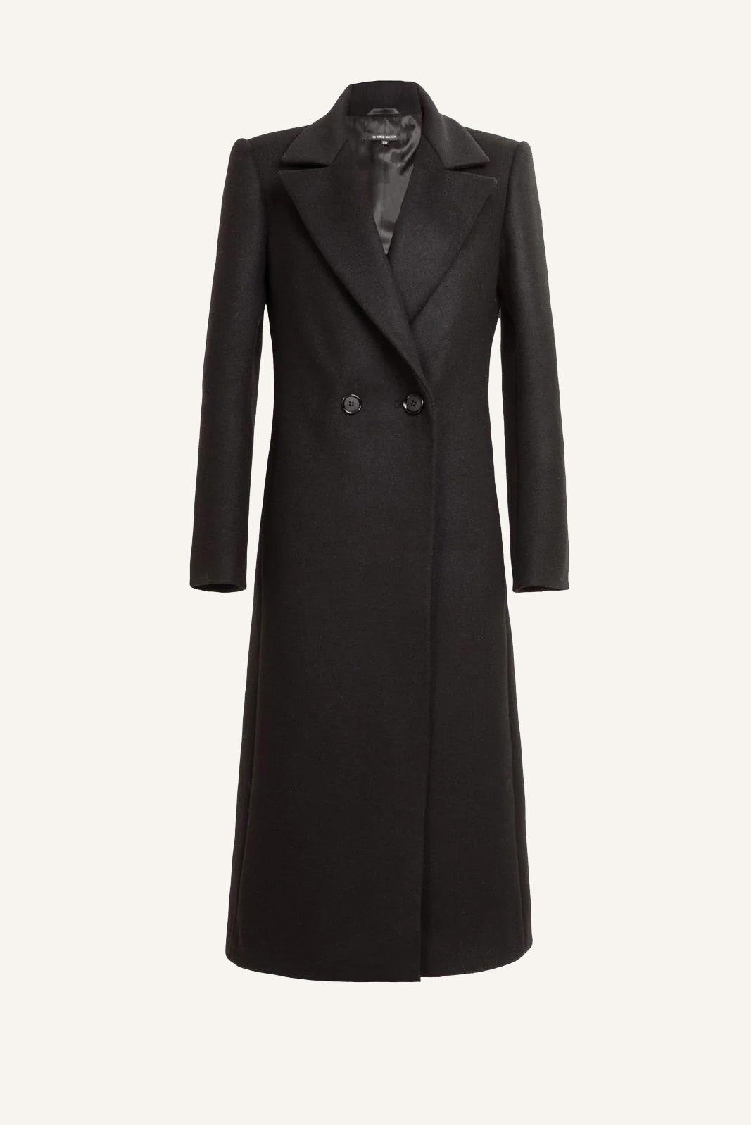 STRAIGHT CUT WOOL COAT