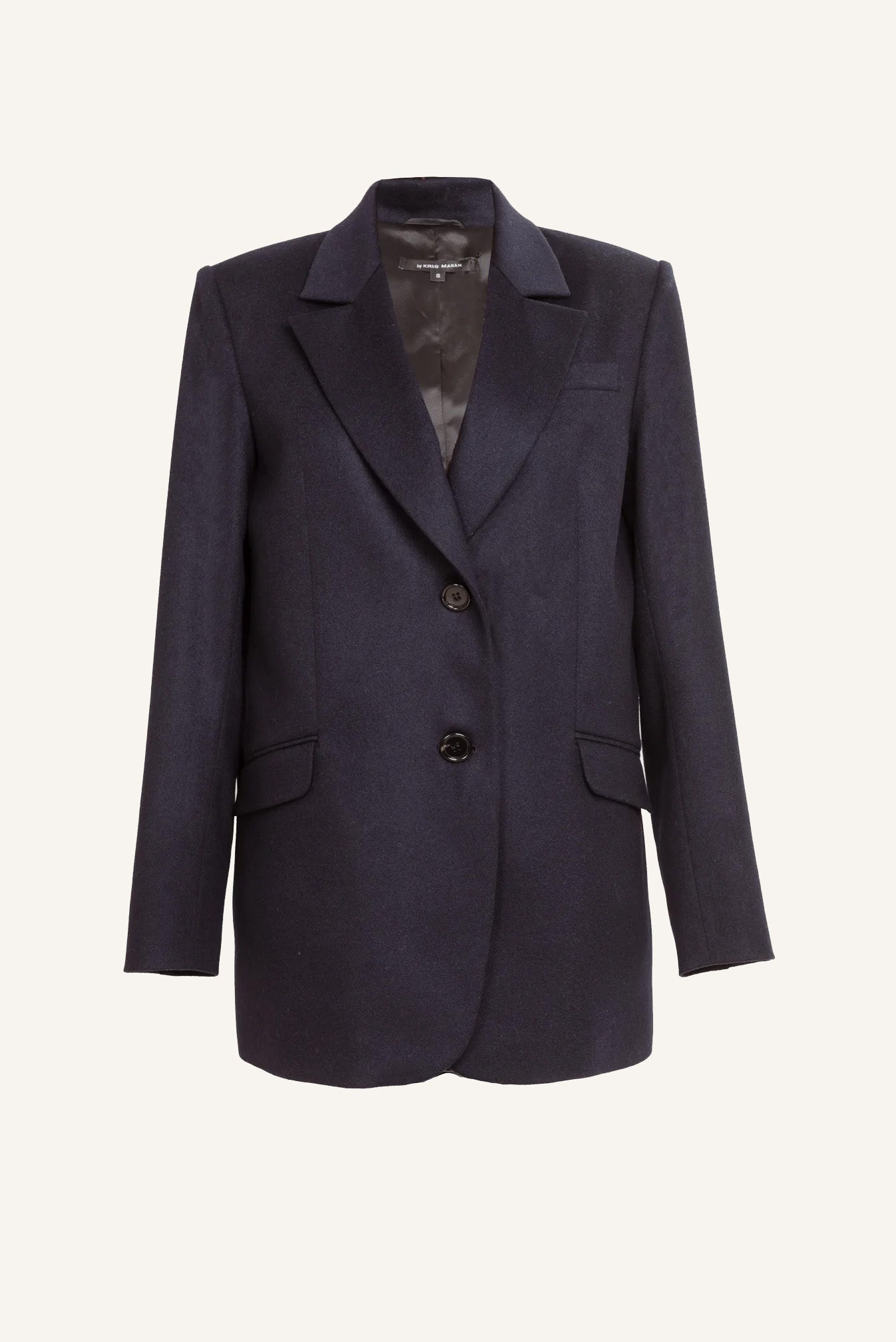 STRAIGHT CUT WOOL BLAZER