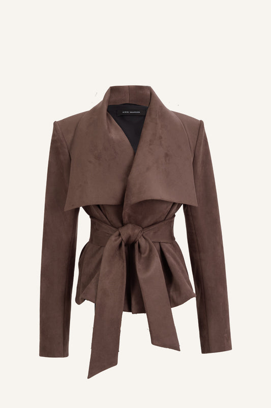SUEDE MINI TRENCH