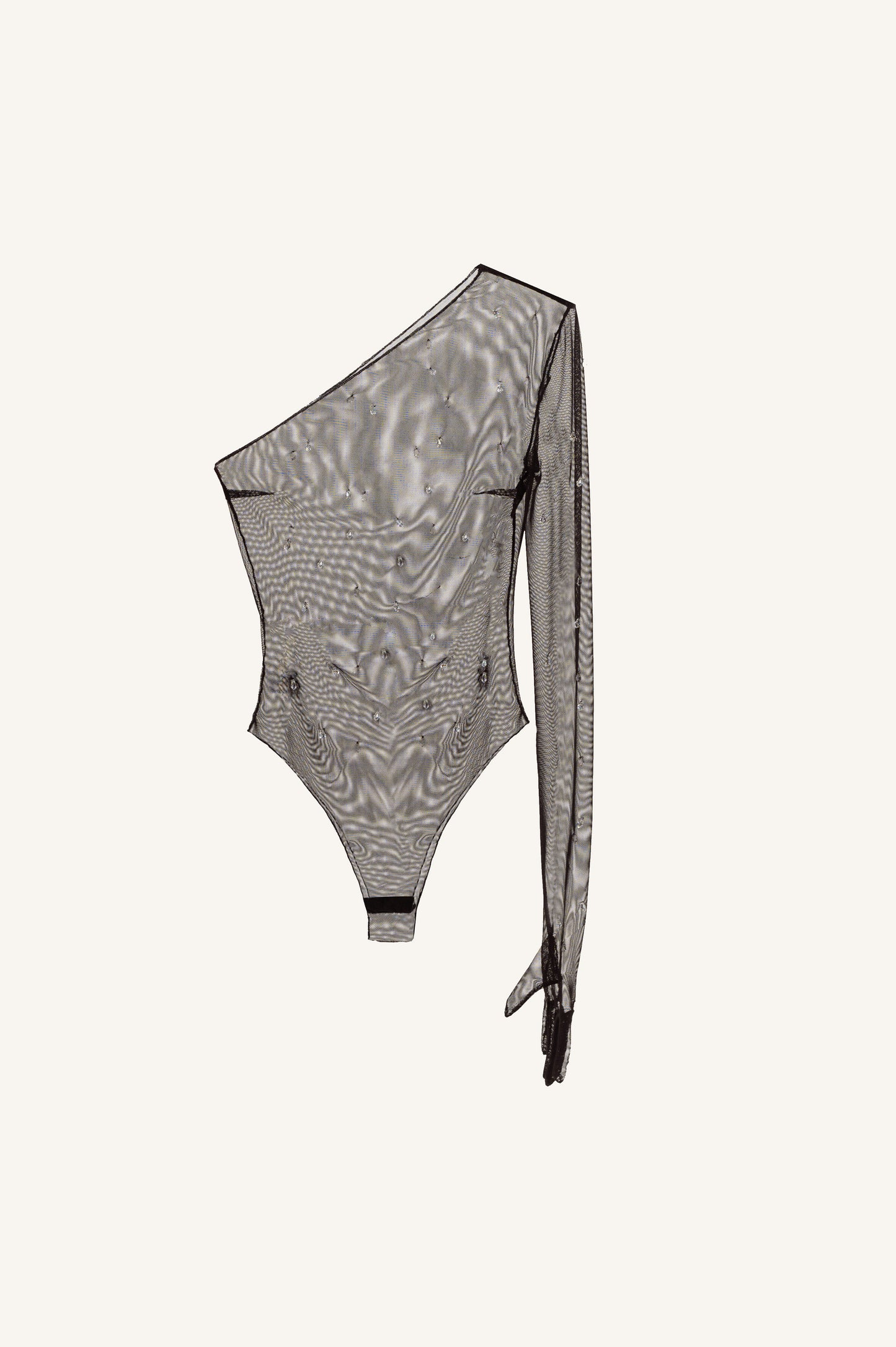 OPEN SHOULDER BODY WITH CRYSTALS