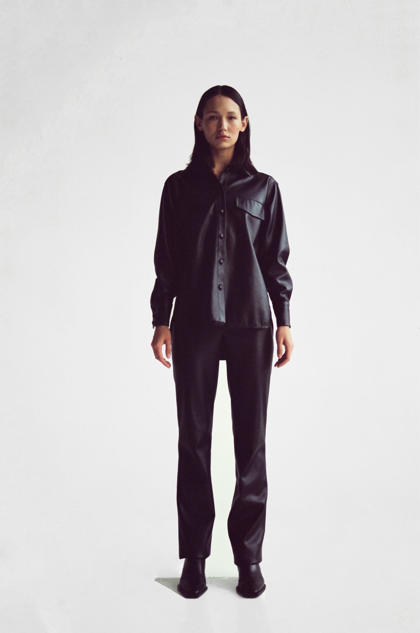 VEGAN LEATHER SHIRT
