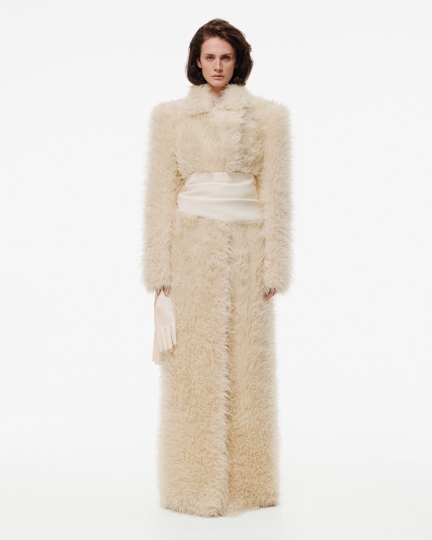 PLUSH FUR MAXI COAT