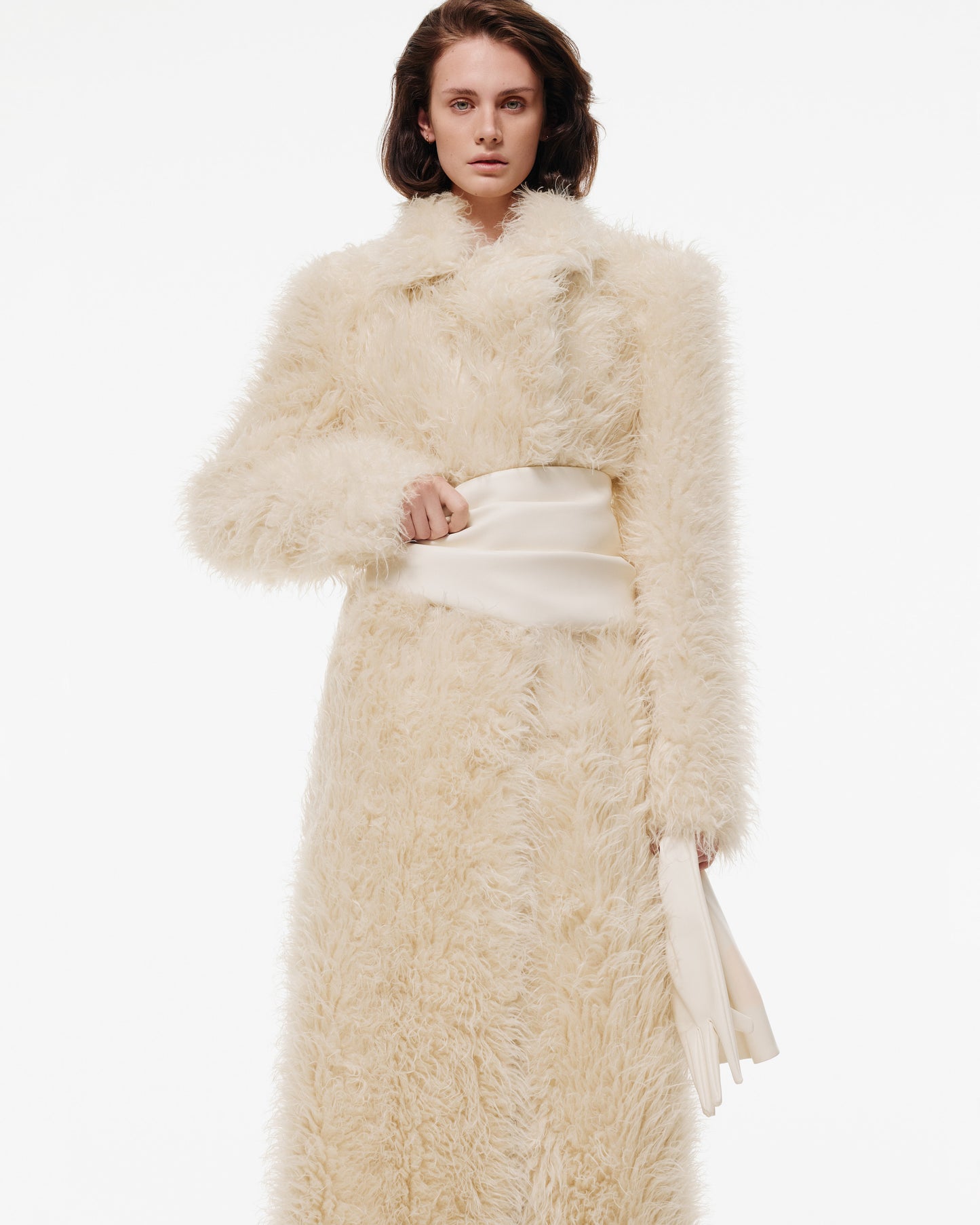 PLUSH FUR MAXI COAT
