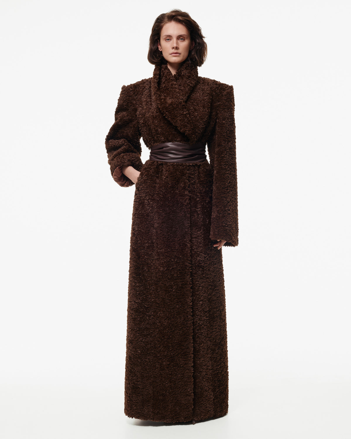 CURLY MAXI COAT
