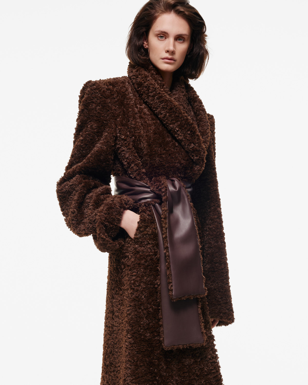 CURLY MAXI COAT