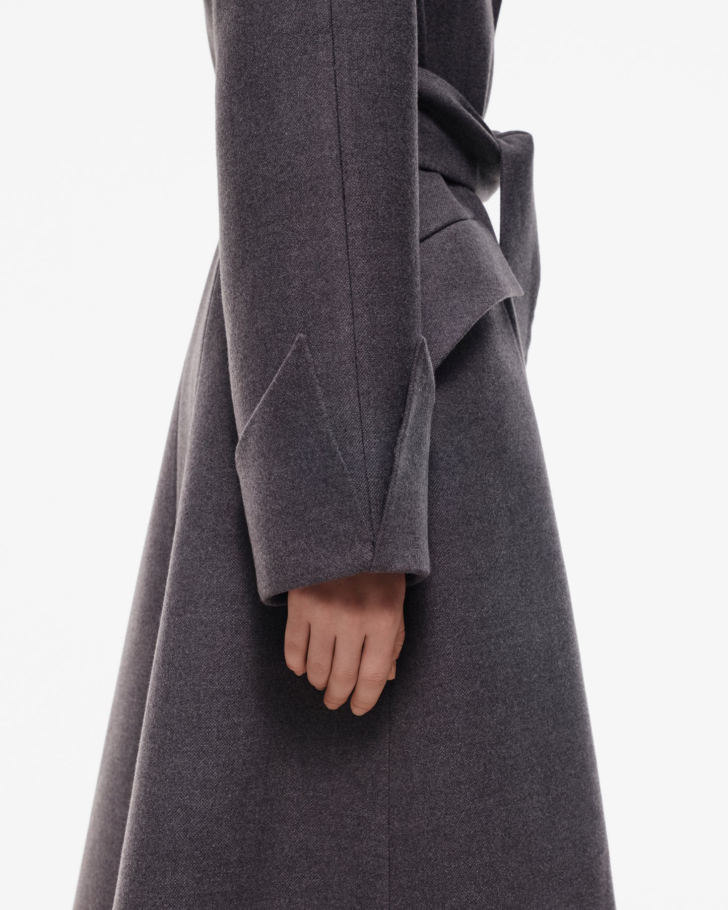 СОАТ WITH WIDE COLLAR