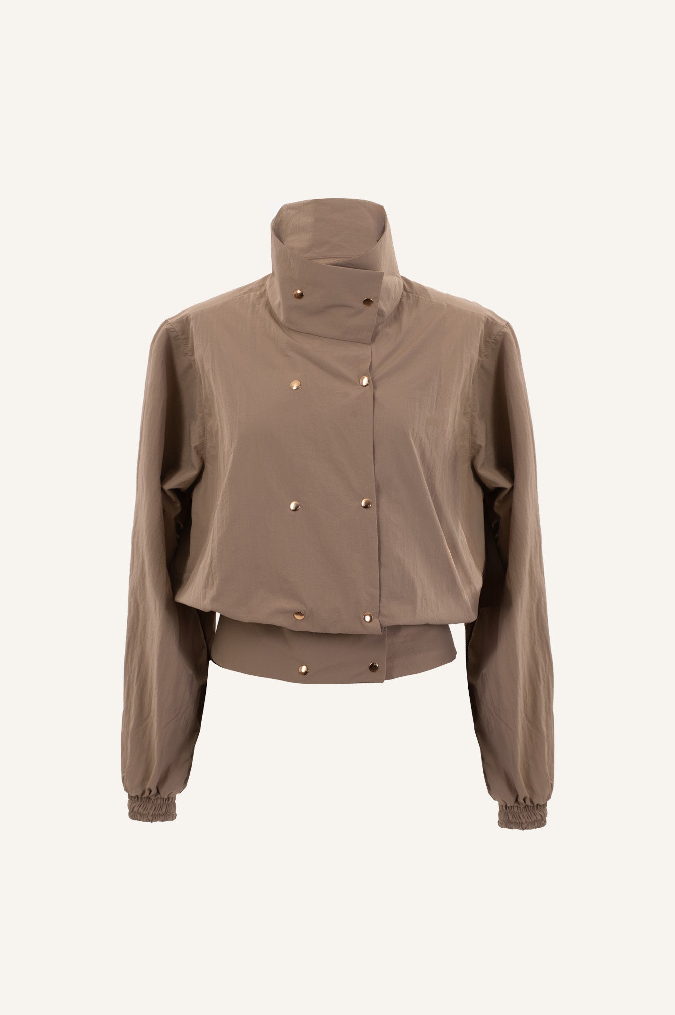 BOMBER JACKET WITH HIGH NECK