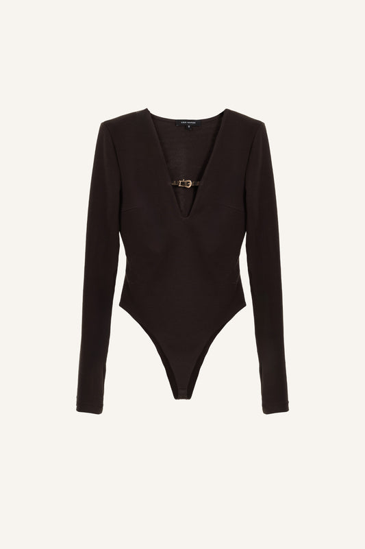 BODYSUIT WITH ANIMAL PRINT DETAIL