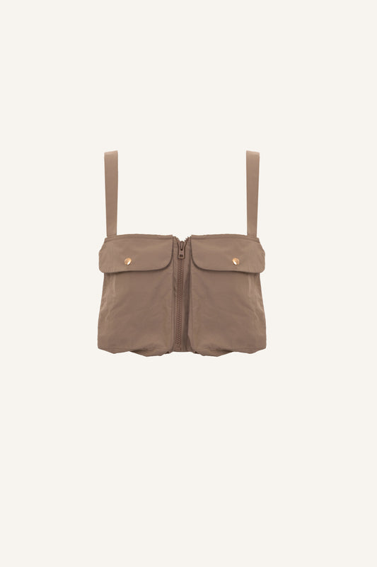 CROP TOP WITH CARGO POCKETS