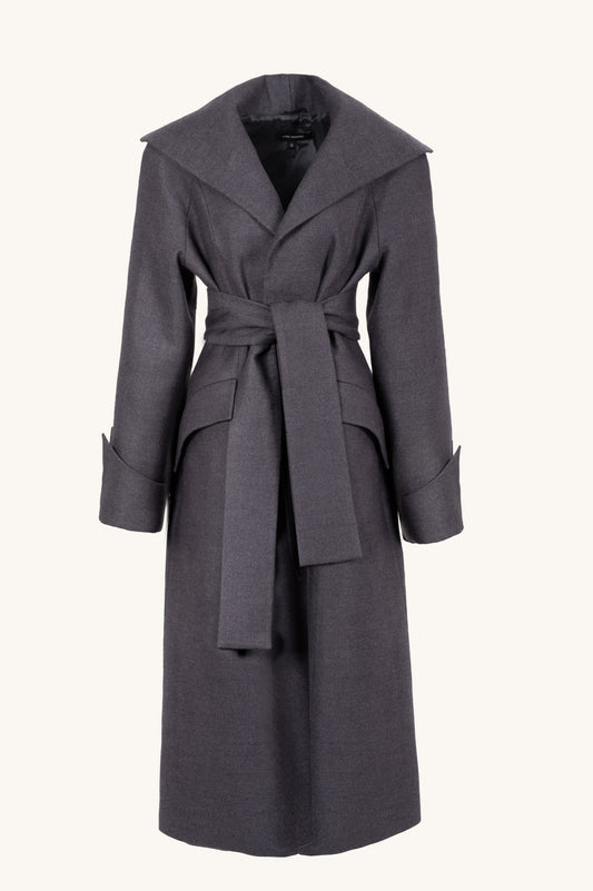 СОАТ WITH WIDE COLLAR