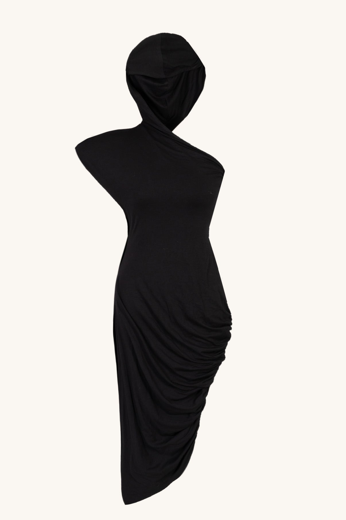 HALF HOODED DRESS