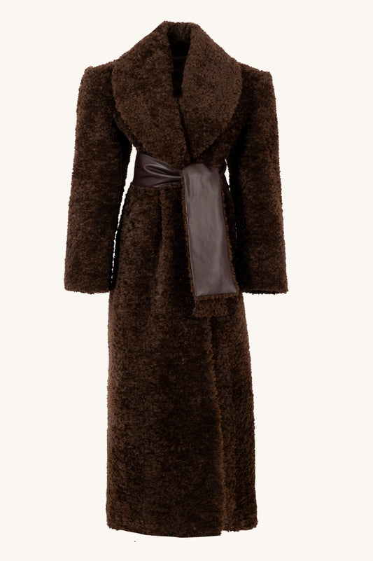 CURLY MAXI COAT