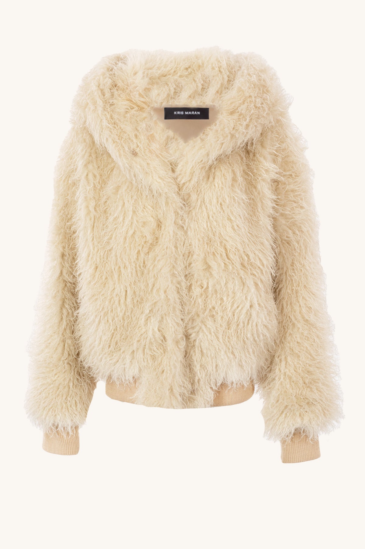 HOODED PLUSH JACKET