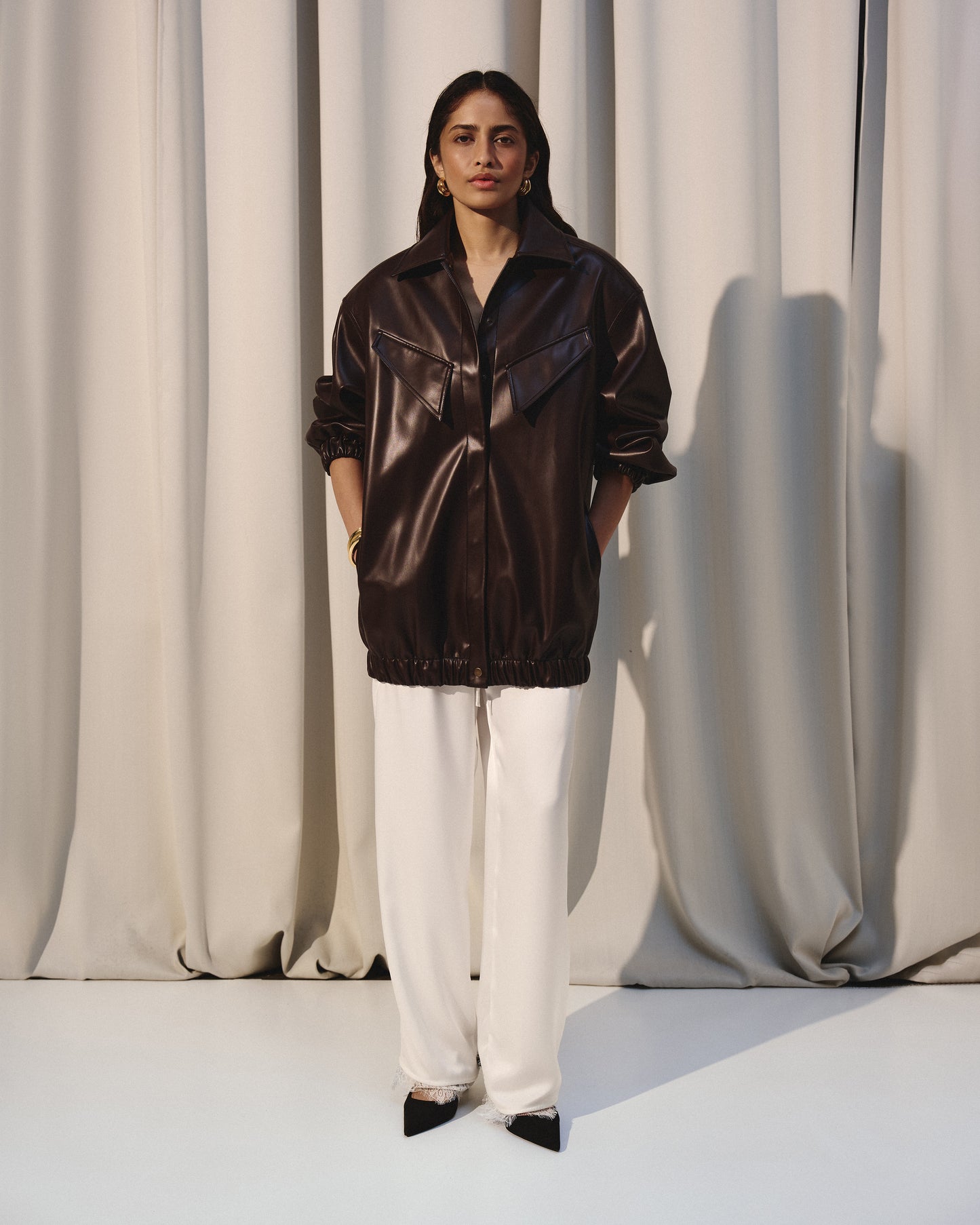 OVERSIZED BOMBER-JACKET