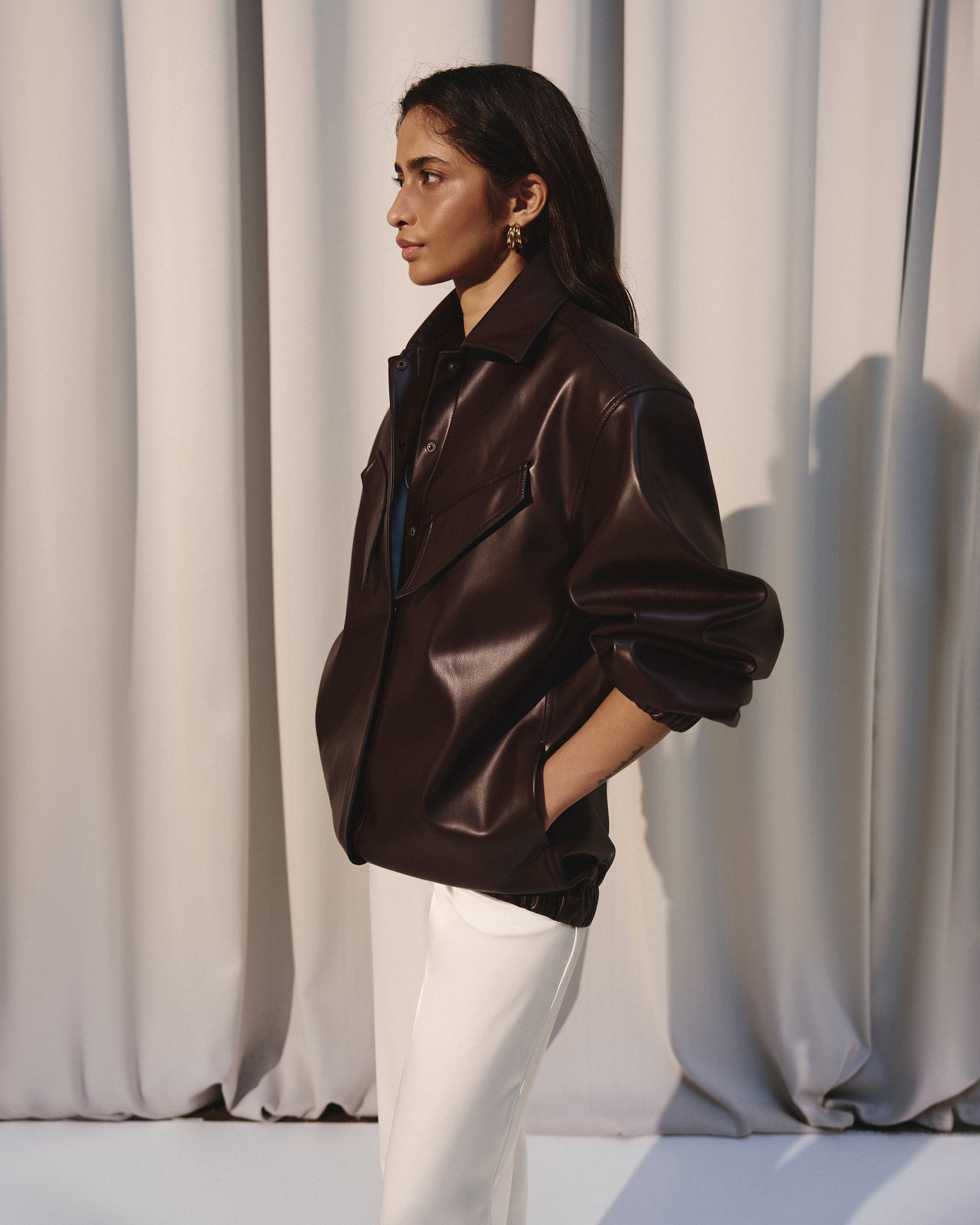 OVERSIZED BOMBER-JACKET