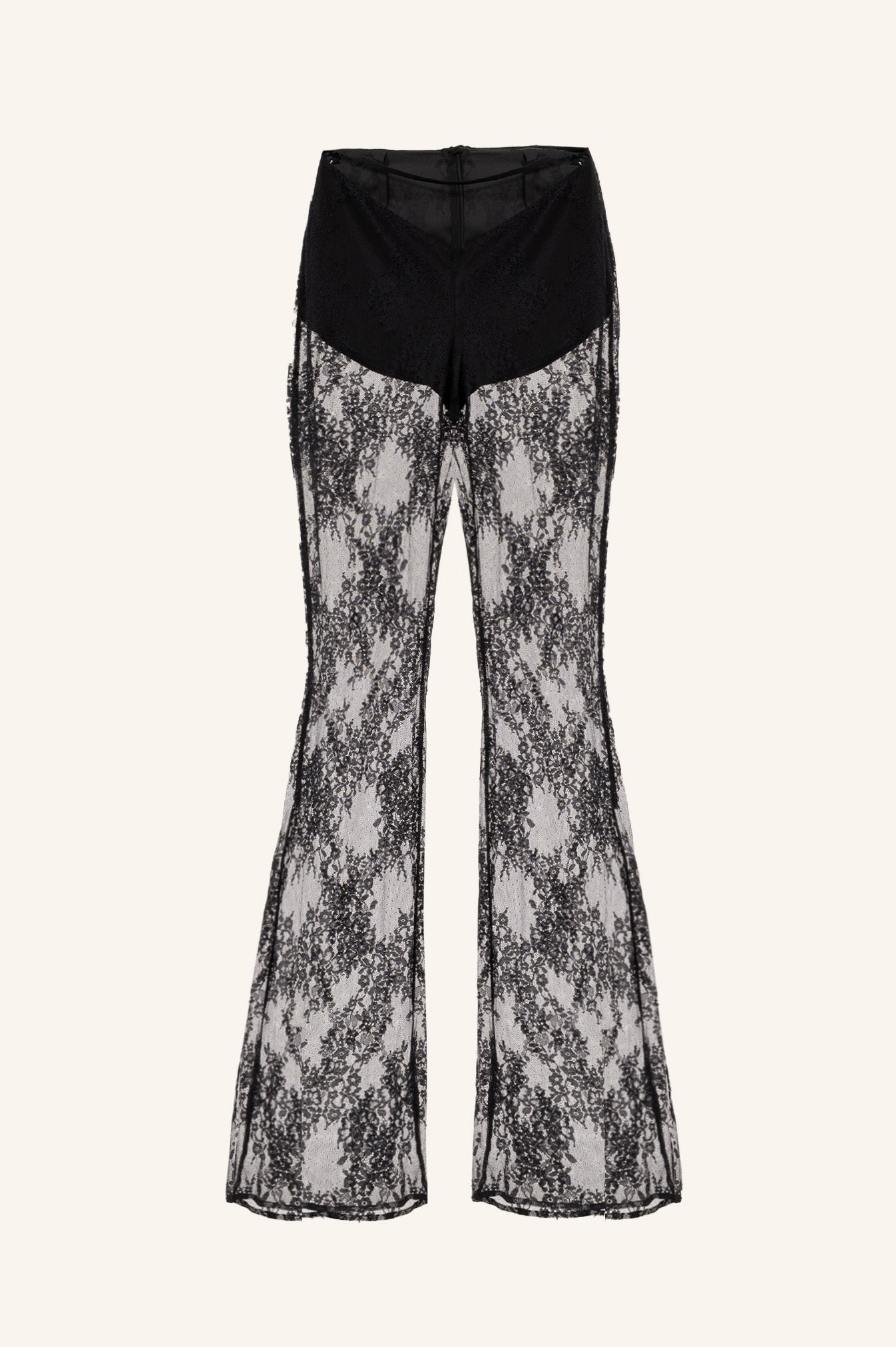 LACED PANTS WITH A CUT OUT