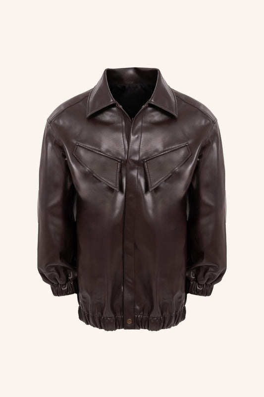 OVERSIZED BOMBER-JACKET