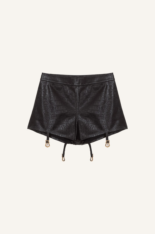 MICRO SHORTS WITH SUSPENDER DETAILS