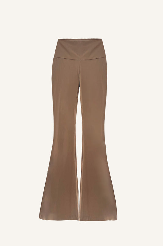 FLARED FITTED PANTS