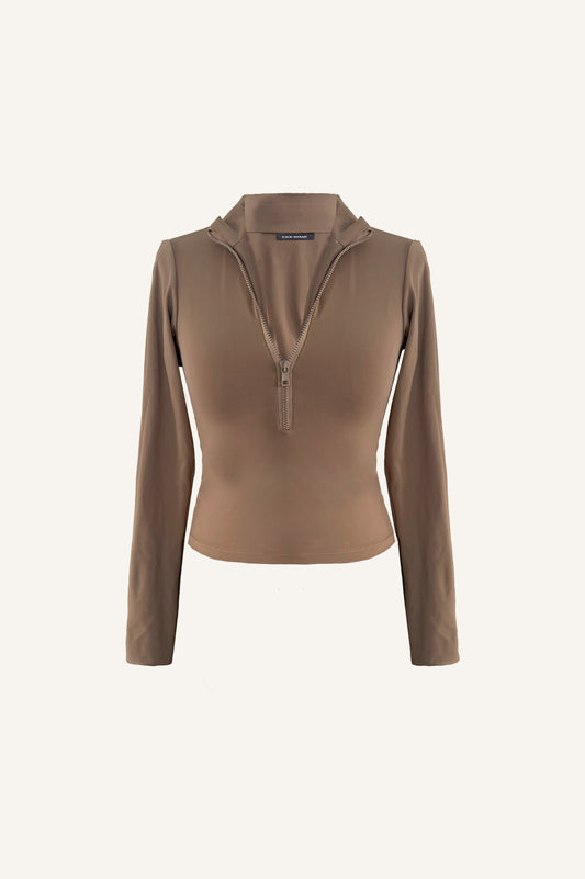 LONGSLEEVE WITH ZIP FASTENING
