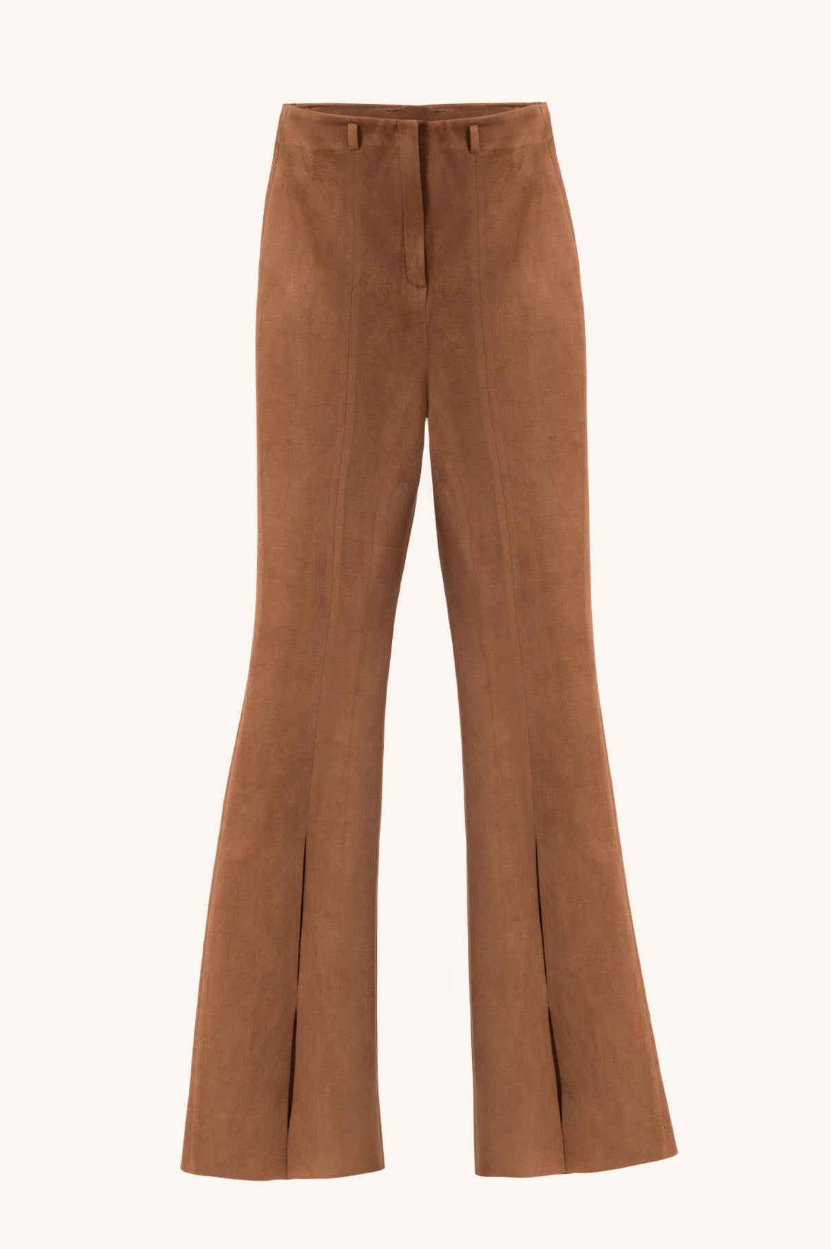 FLARED PANTS IN SUEDE